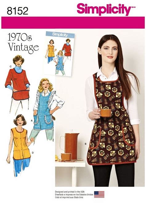 Sewing Pattern Apron Pattern Smock Pattern Vintage Etsy Apron