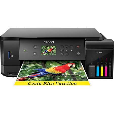 Epson Expression Premium ET-7700 EcoTank Wireless All-in-One Supertank Inkjet Printer, Black ...