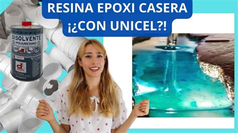 Resina Epoxi Casera Con Unicel Y Disolvente Funciona Vidrio