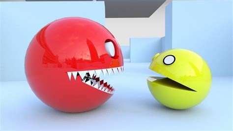 Pacman Vs Monster Pacman S3dv Naram4d Pactoon C4d4u Packy Films 3drennn Youtube