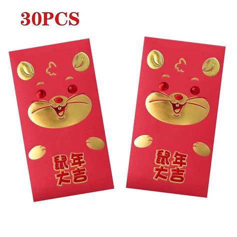 30PCS Chinese New Year Red Pockets Lucky Money Pockets Chinese Festive