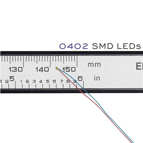 Snapklik ZZHOB 125pcs Pre Wired Micro LED Pre Soldered 0402 SMD LEDs