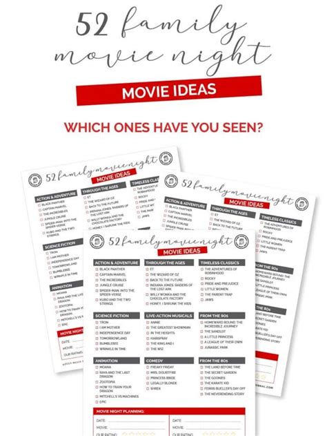 52 Family Movie Night Ideas - Cherish365