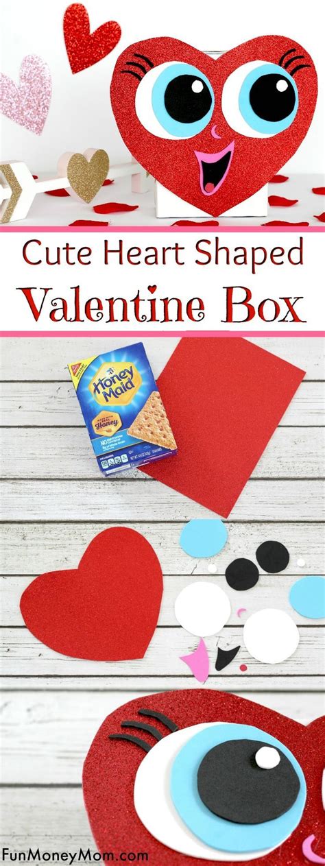 Cute Heart Shaped Valentine Box | Heart shaped valentines, Valentine ...