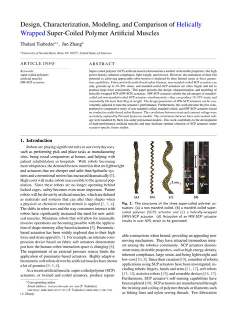 Pdf Design Characterization Modeling And Comparison Of Helically Wrapped Super Coiled