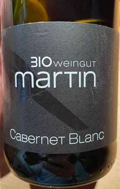 2021 Bio Weingut Martin Cabernet Blanc Germany Pfalz CellarTracker