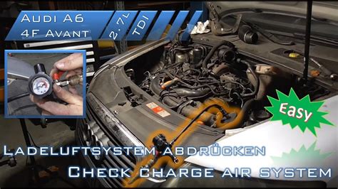 Check Charge Air System Audi A F Tdi Ladeluftstrecke