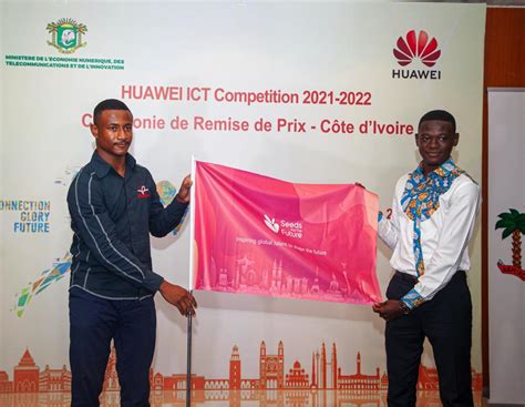 C Te Divoire Remise Des Prix De Huawei Ict Competition Et