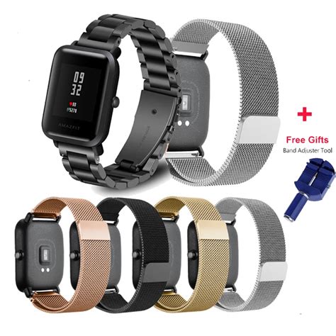 Br Ar De Metal Milanese Curea De Ceas Pentru Xiaomi Huami Amazfit Bip