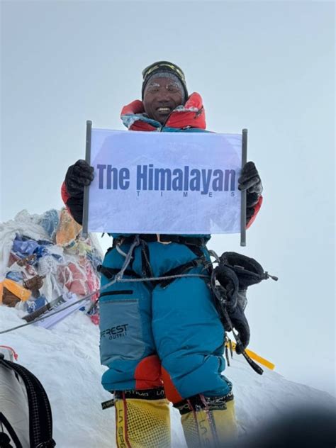 Kami Rita Sherpa Scales Mt Everest For Th Time Breaking Own Record