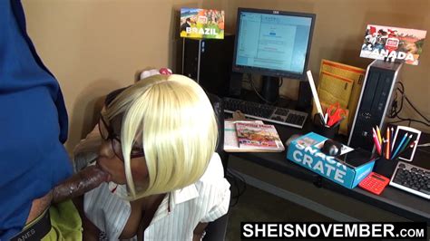 Hot Black Secretary Msnovember Sucking My Cock For Her Job 3 Pics XHamster