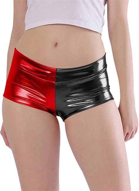 Buy Kepblom Women S Shiny Metallic Rave Booty Shorts Hot Pants Dance Bottom Online At Lowest