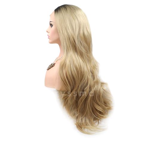 Ombre Blonde Straight Synthetic Lace Front Wigs Katie Kryssma Official Site
