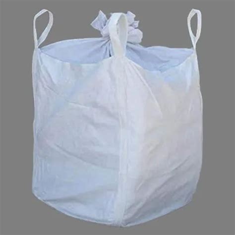 White Rectangular Pp Woven Bulk Bag For Packaging Storage Capacity