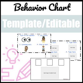 Behavior Chart Template by Mind Openers | TPT