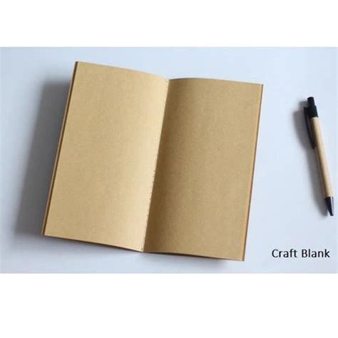 Bloc Notes En Papier Kraft Standard De Poche Carnet De Notes Vierge