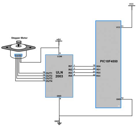 How To Interface Stepper Motor With Pic F Pantech Ai