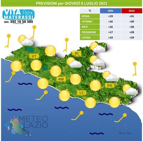 Bollettino Meteo Per OGGI 6 Luglio 2023 E DOMANI 7 Luglio 2023