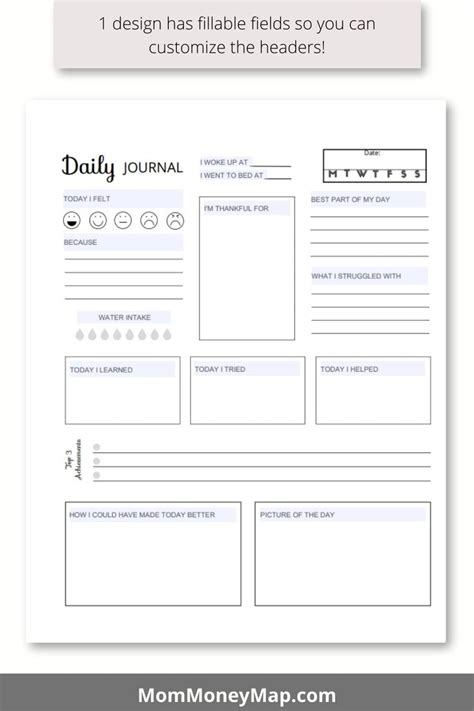 Kids Journal Pages Printable PDF | Kids journal, Journal pages ...