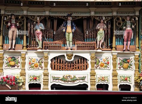 Gavioli Fairground Organ Detail Showing Animated Figures Pipes And