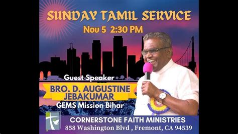 Sunday Tamil Service 11 05 2023 Message YouTube