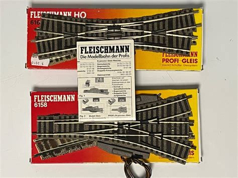 Fleischmann H0 6164 L 6158 Tracks Three Way Switch Catawiki