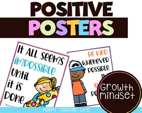 Classroom Positive Quotes Posters Motivational Signs Motivational Posters Classroom Decor