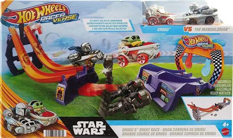 Hot Wheels RacerVerse Star Wars Grogus Great Race Track Set Grogu Vs The Mandalorian Mattel
