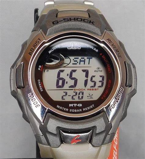 Casio Mtgm900da 8cr G Shock Digital Solar Atomic Silver Ss Mens Watch