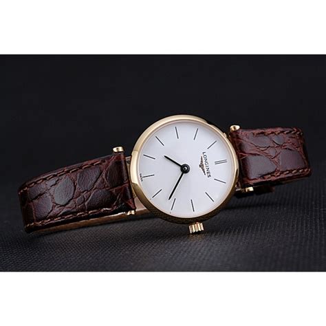 Longines La Grande Classique Quadrante Bianco Cinturino In Pelle