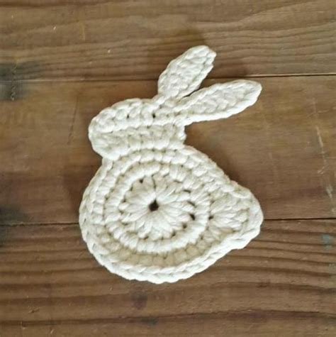 Easter Rabbit Crochet Coaster Pattern Etsy De Easter Crochet