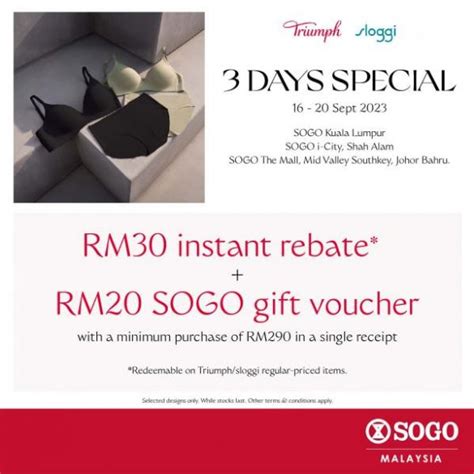 16 20 Sep 2023 SOGO Triumph Sloggi Malaysia Day Promotion