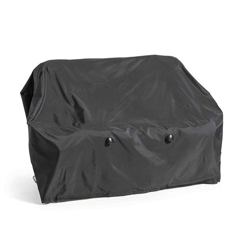 Housse de canapé extérieur 2 personnes polyester noire Bricomarché