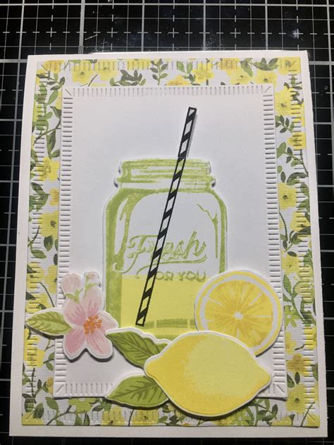 Fruit Crafts Love Jar Food Cards Stampin Up Project Sweet Citrus