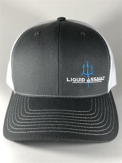 Liquid Assault Trident Snapback - Charcoal / White Mesh - Liquid Assault