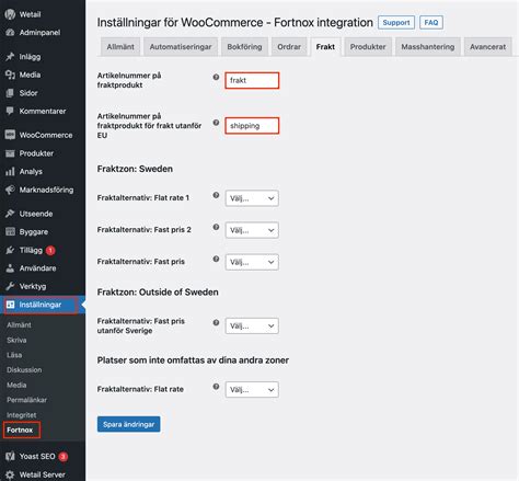 Ange Frakt Som Artikel Fortnox Woocommerce Wetail Docs