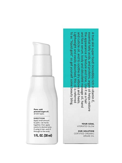 Acure Moroccan Argan Oil 100 Vegan Cold Pressed Rich In Vitamin E