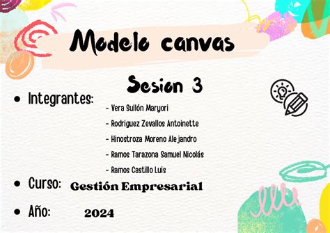 Grafica Modelo Canvas Para Modelo De Negocio Ilustrado Nude Acto