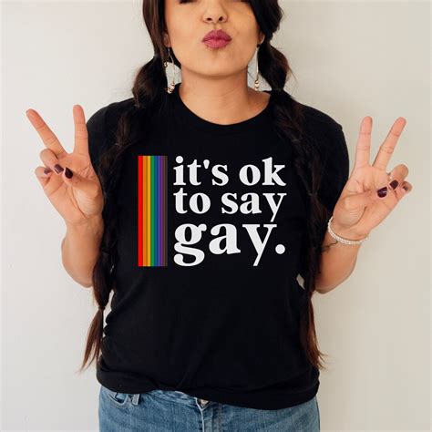 Say Gay Shirt LGBTQ Shirt Gay Pride Shirt Queer Shirt Human Rights
