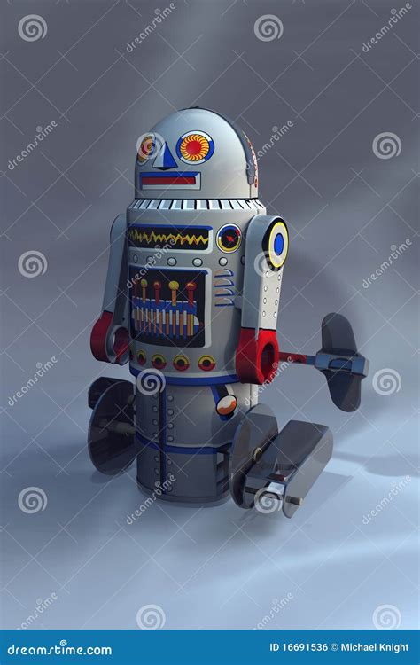 Retro Robot Number 7 stock illustration. Illustration of wind - 16691536