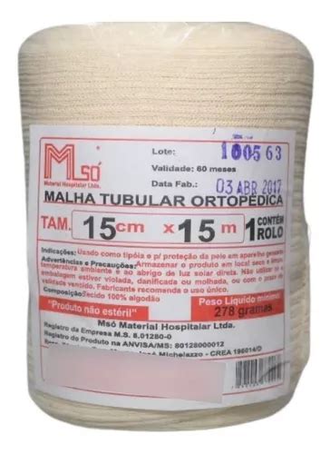 Malha Tubular Ortop Dica De Algod O Cm X Mts Rolos