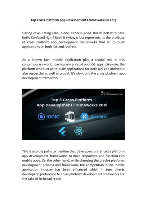 PPT Top 5 Cross Platform App Development Frameworks You Need To Know