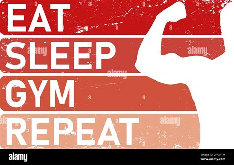 Train Eat Sleep Repeat Motivational Quote Template For Gym T Shirt