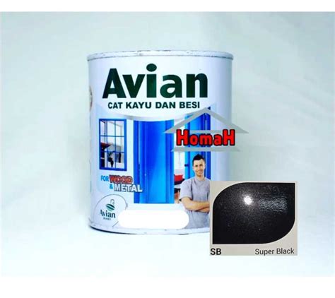 Jual Avian Cat Kayu Dan Besi Glossy 1 Kg Sb Super Black Di Seller