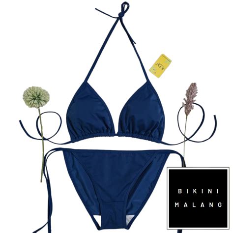 Jual BIKINI BF BIKINI TALI SAMPING WARNA BIRU SEKSI Shopee Indonesia