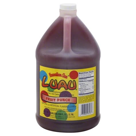 Hawaiian Sun Luau Fruit Punch Syrup 1 Gallon