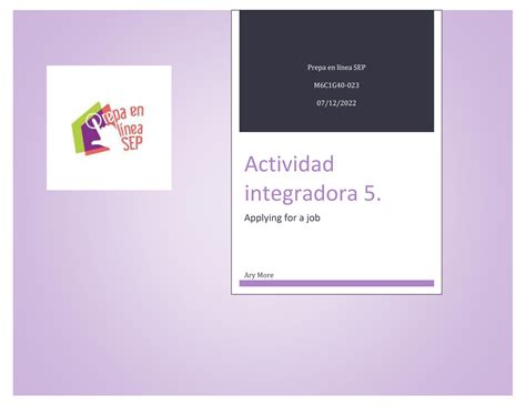 Solution Actividad Integradora 5 Modulo 6 Prepa En Linea Sep Studypool Porn Sex Picture