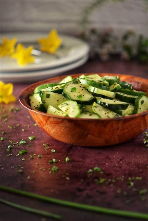 Marinated Cucumber Salad Recipe with Vinegar - She Loves Biscotti