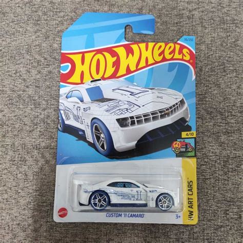 Hot Wheels Custom Camaro White Hw Art Cars Letter I Shopee Malaysia