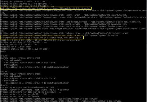 Potential Modprobe Systemctl Zfs Installation Issues When Installing